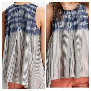 Free People "In It To Win It"  Dip Dye Trapeze Top